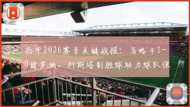 西甲2026赛季关键战报：马略卡1-0赫罗纳，科斯塔制胜球助力球队保级路，积分优势扩大至4分
